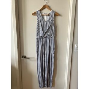 A New Day Sleeveless Striped Jumpsuit